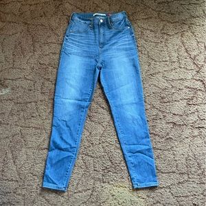 Women’s Celebrity Pink Blue Skinny High-Waisted Jegging Jeans Size 11